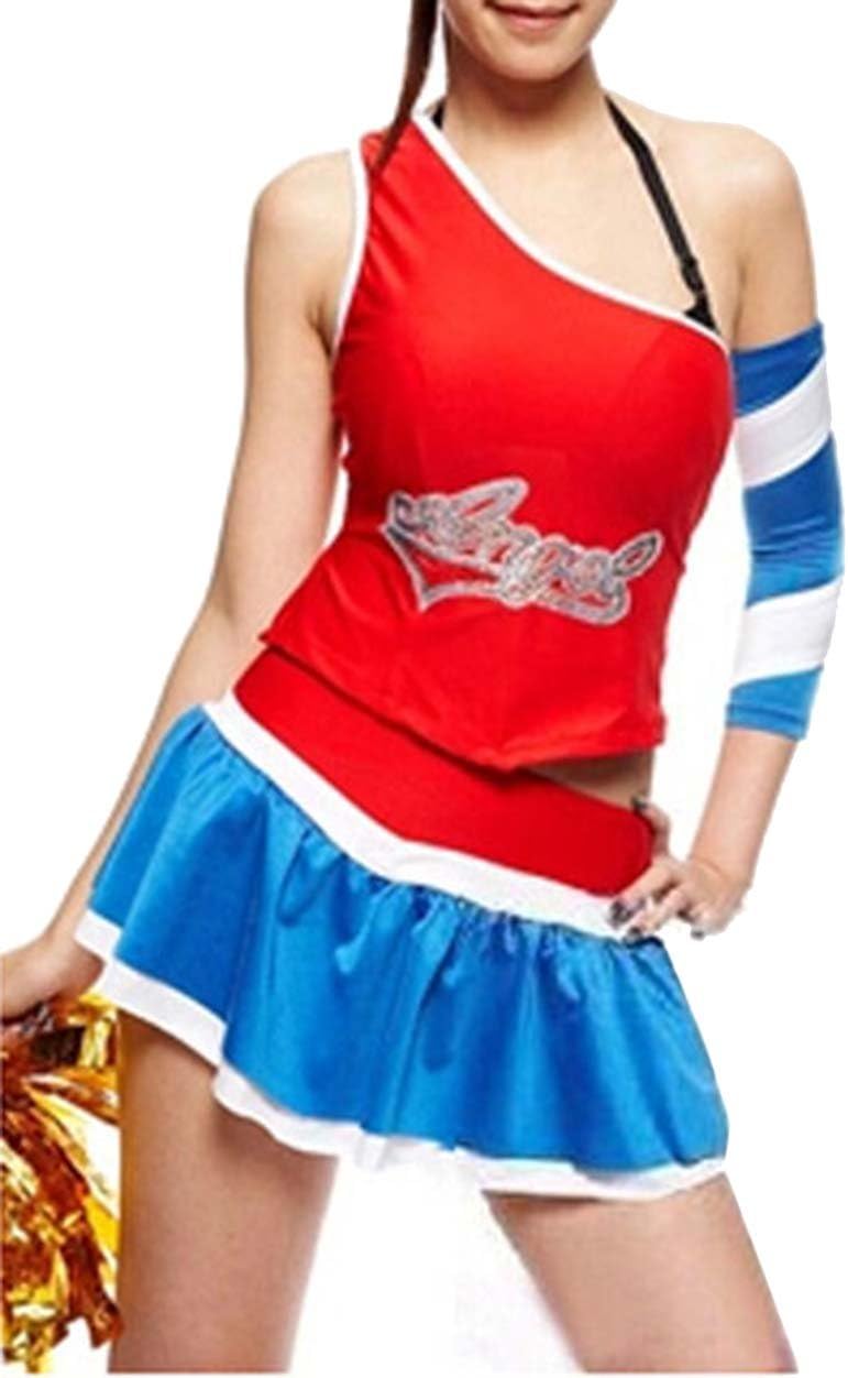 OneShoulder Cheerleading Uniform Cheerleader Outfit, L, Cheerleading