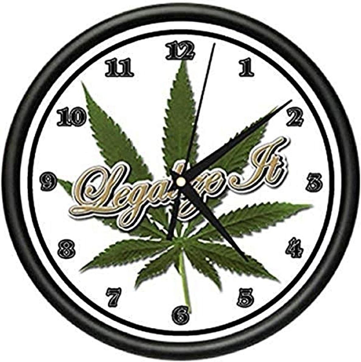 SignMission Legalize IT Wall Clock Marijuana Pot Smoker Pipe Gift