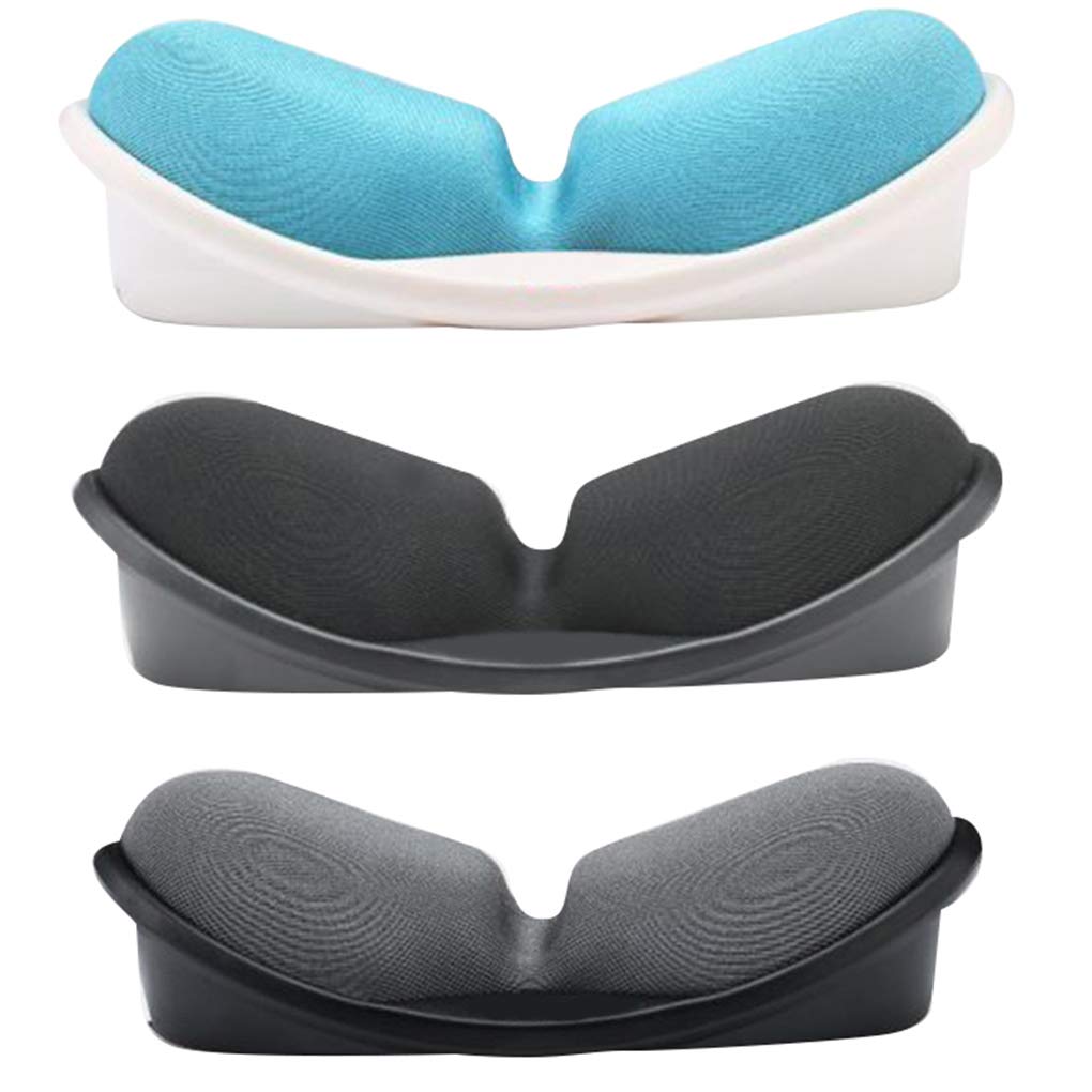 3 set PC Computer 3D poggiapolsi in gel di silice cuscino per mano in memory foam tappetino per mouse antiscivolo per computer portatile desktop tappetino per mouse nero