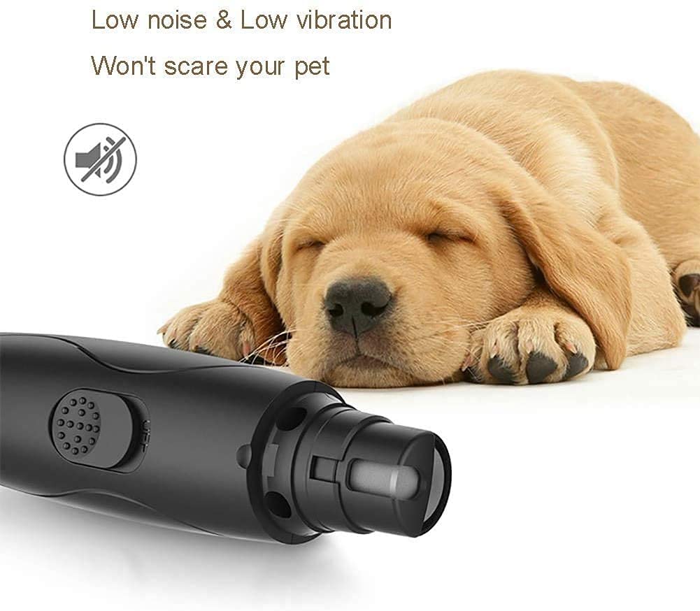 Herramienta de Goma para Perros de Animal doméstico sin Cables, Herramienta de molienda, Recorte de Forma Segura, Mascotas y Clavos para Perros, Pata de Gato sin Dolor Recargable USB, Rojo