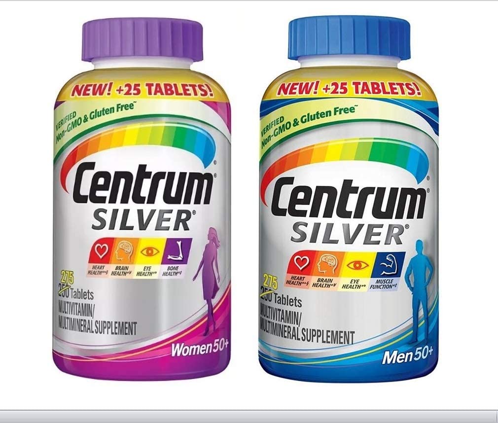 Centrum Silver Women 50+ & Men 50+ Multivitamins - 275 Tabs (B0D93LW8GV) Amazon Price History, Amazon Price Tracker