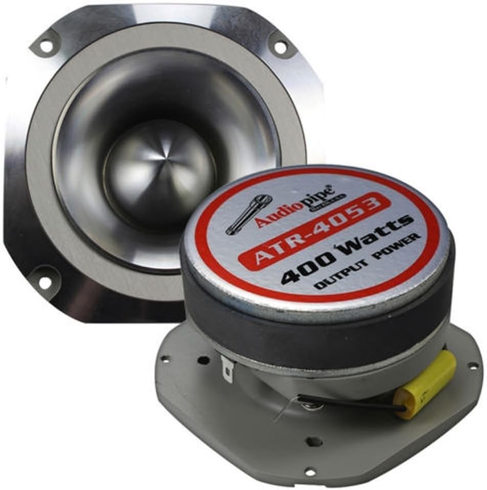 1 Pair Audiopipe Super Tweeter (2) ATR-4053 400w Car Stereo Bullet 4"