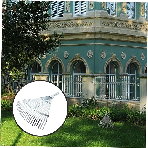 IFANLANDOR Deixa Ancinho De Jardinagem Ajustável Ancinho De Metal De Aço De Alto Carbono Ancinho Pes