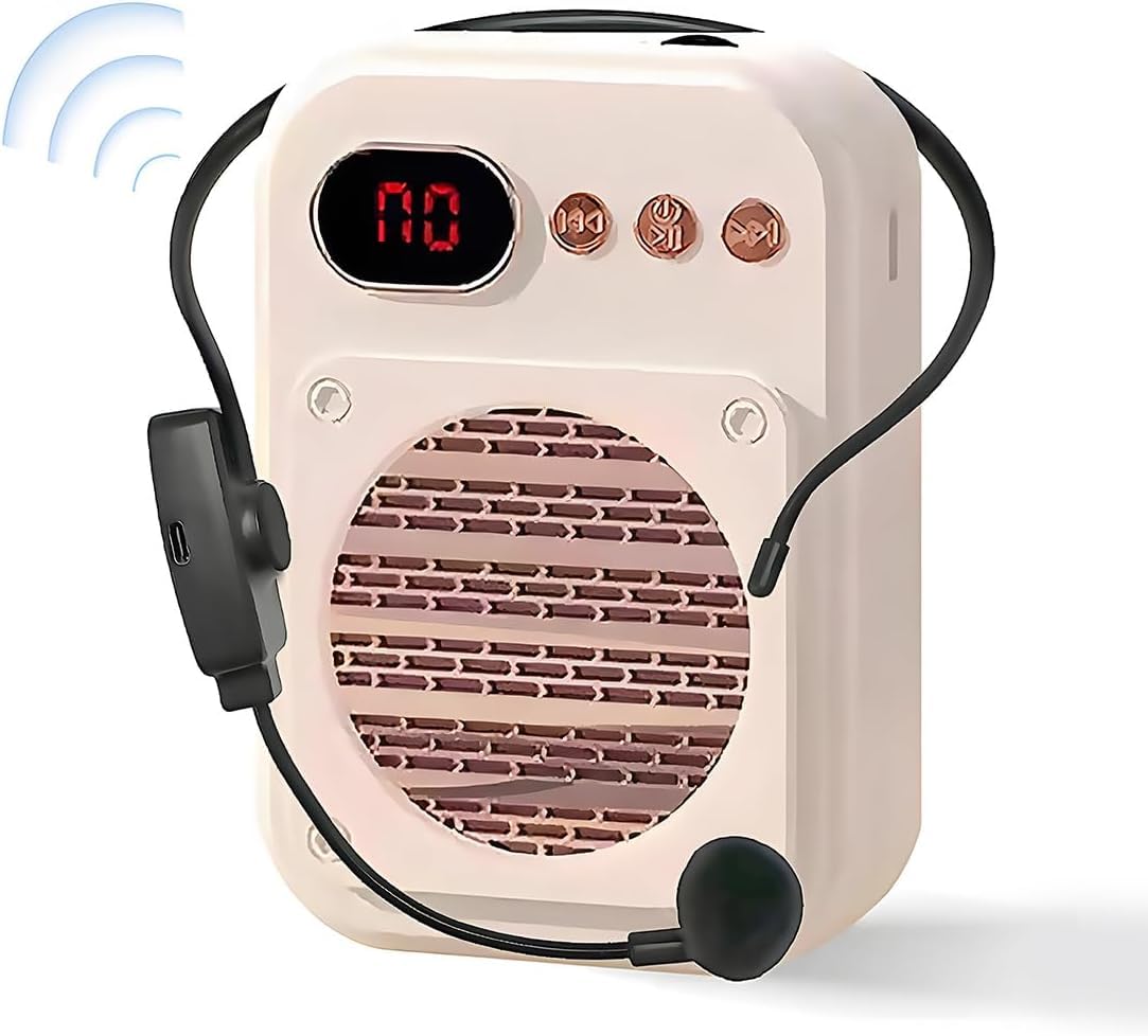 Sponsored Ad – Azonee Portable Voice Amplifier, PA System Voice Amplifier with Wired Microphone and Speaker, Personal Voice Amplifier for Teachers, Speech, Tour Guides, Coaches, S25 Wireless Bluetooth 5.0 TF Card