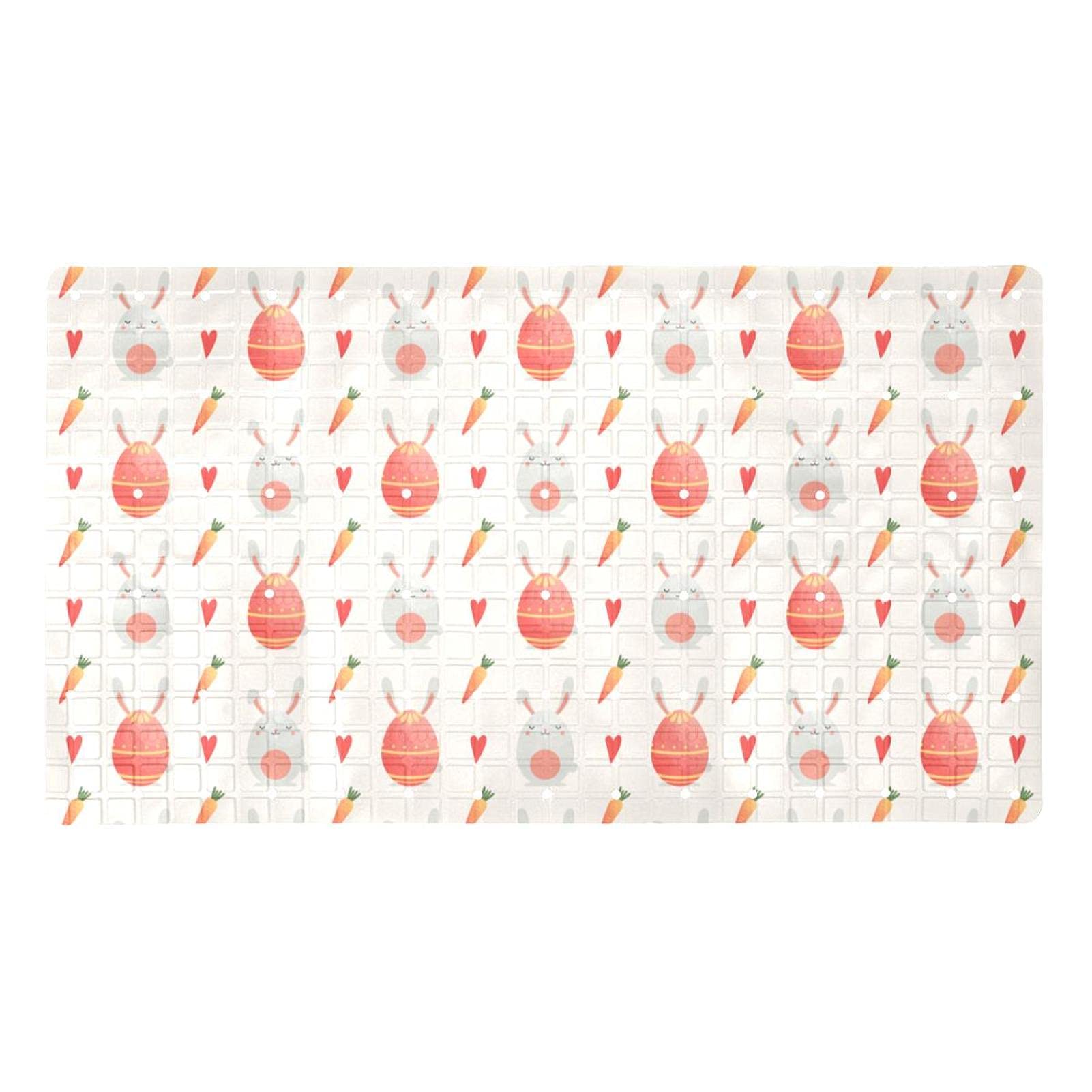 Tapis de bain antidérapant contre glissades seniors lapin