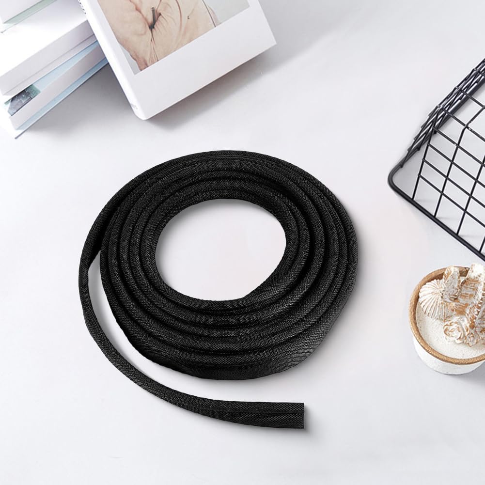 CREATCABIN 6.6 Yards Awning Rail Piping Rv Awning Rail Insert Black 6mm Double Flap Keder Strip Piping Insert Camping Tent Accessories with Solid PVC Core for Tarps Motorhome Van 1.2 Inch