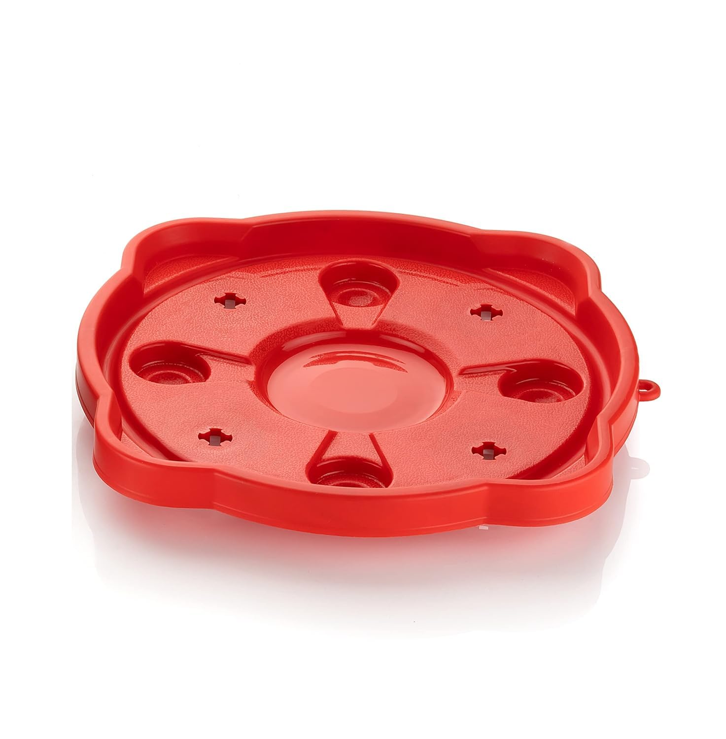 Moxstar Plastic Cylinder Trolley with Wheels,Gas Trolly,LPG Cylinder, Tin Trolly Stand (Red)-picture-12
