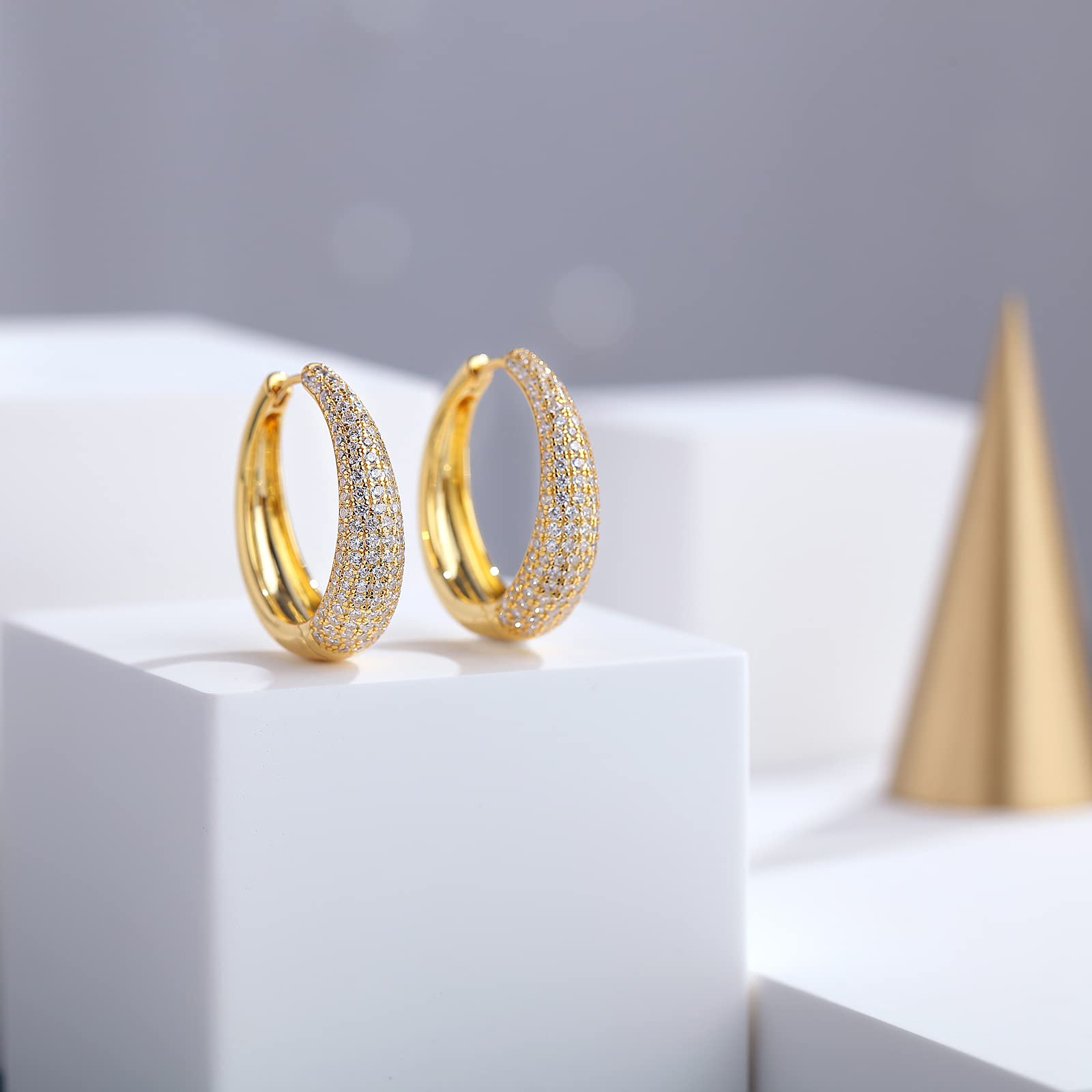 Hoop Earrings for Women 925 Sterling Silver Huggie Hinged Earrings Hoops Jewellery Gifts