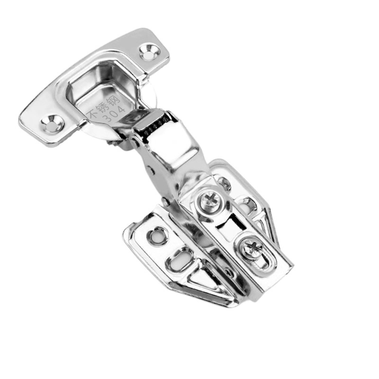 Kdhcvkz F2-Half Overlay-2Pcs 2Pcs Furniture Hinges 304 Stainless Steel Door Hinge(F2-Half Overlay-2Pcs)