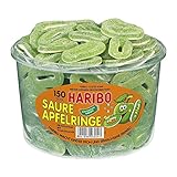 Haribo ácidas manzana anillos, 1er Pack (1 x 1.2 kg lata)