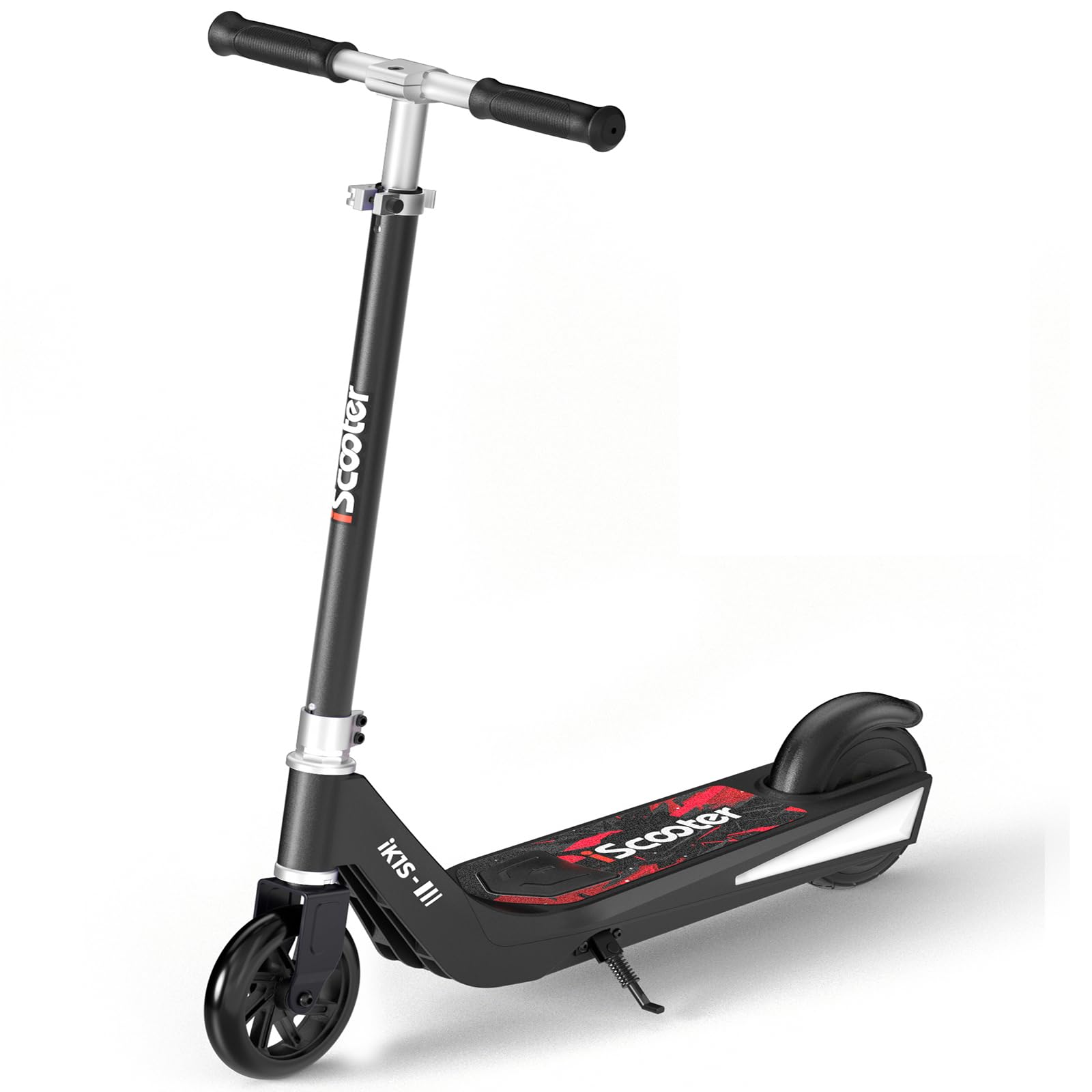 iScooter Kids Electric Scooter with LED Front Wheels, iK1S Electric Scooters for Kids Ages 6-12, 7KM Range,15KM/H,Colorful LED Lights,3.5H Quick Charge,Height Adjustable,Lightweight E-Scooter
