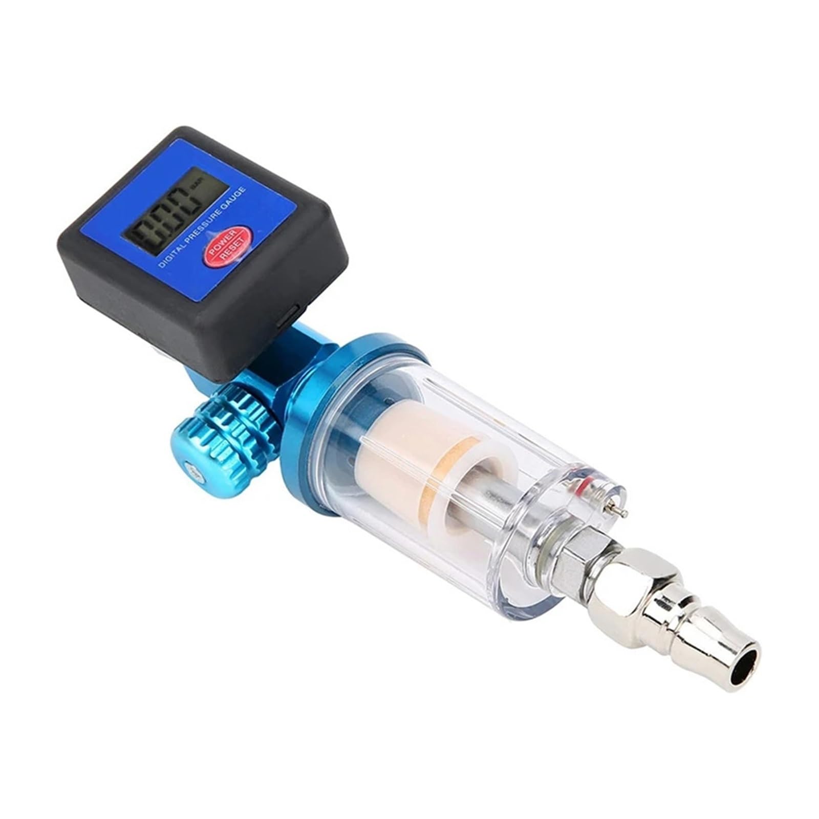 Cyfrowy regulator sprężarki powietrza, 0,6 cm gwint filtra kompresji wskaźnik ciśnienia oleju separator wody