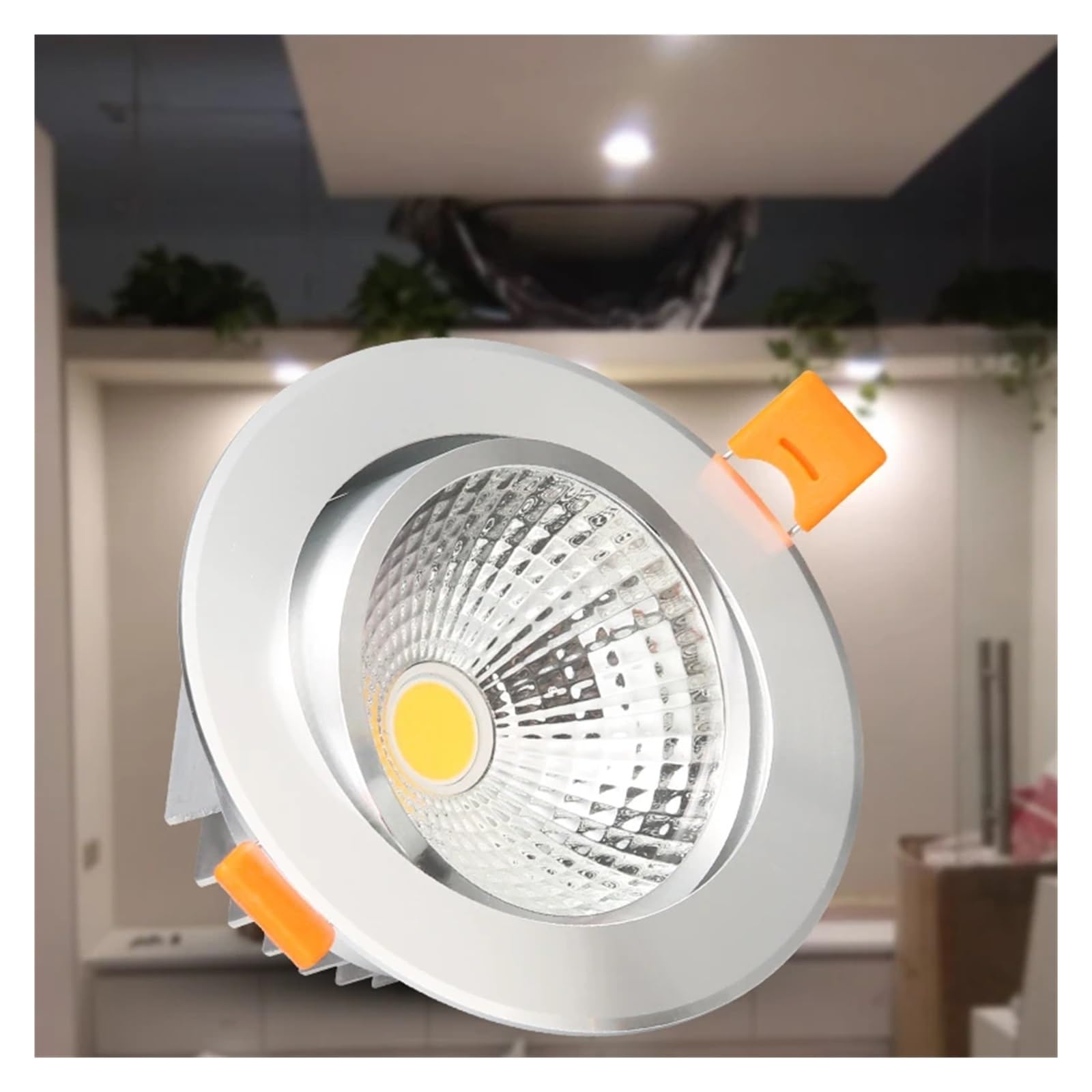 eufeifeiegds RGB-LED-Einbauleuchte 5W 10W 15W, LED-Panel-Leuchte, verdeckte Deckeneinbauleuchte mit Fernbedienung, KTV-Schlafzimmer, Hotelflur(RGB with controller,15w)