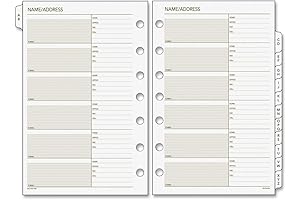 DayRunner Undated Planner Telephone and Address Organizer, A-Z Tabs, Loose-Leaf