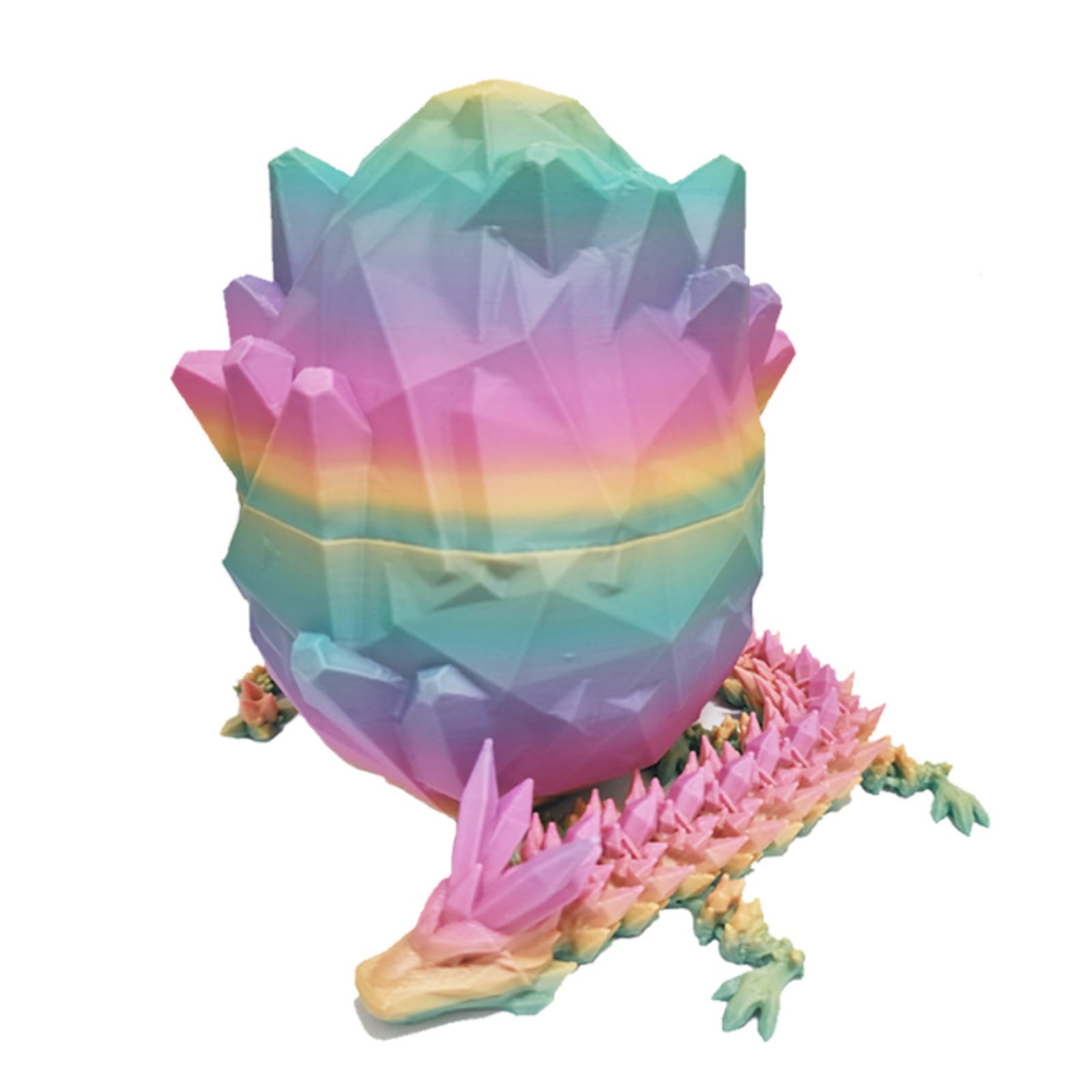 Yinilomo 3D Printed Dragon Eggs, 3D Funny Printed Articulated Crystal Dragon with Dragon Inside, Fidget Dragon Surprise Eggs Gifts for Adults Office