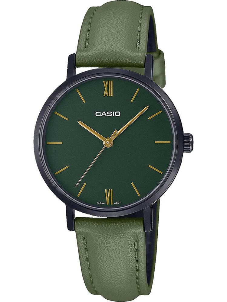 Casio Enticer Ladies Analog Green Dial Women LTP-VT02BL-3AUDF (A2002)