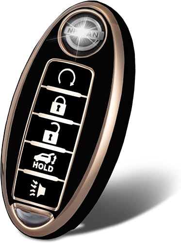 Compatible con Nissan Altima Maxima 5 botones, funda inteligente de TPU suave de alta calidad compatible con Infiniti JX35 Q50 Q60 QX56 QX60 QX79
