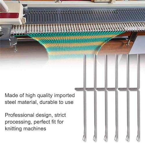Miniatura 2 de Aguja para máquina de tejer, 50 piezas de agujas de acero para máquina de tejer, juego de agujas de acero, herramientas de costura de tela,