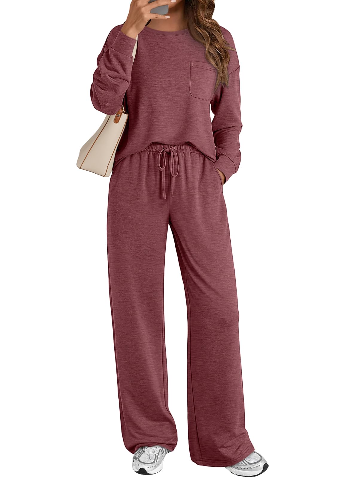 Womens Sweatsuits 2 Piece Lounge Matching Sweat Sets Fall Outfits