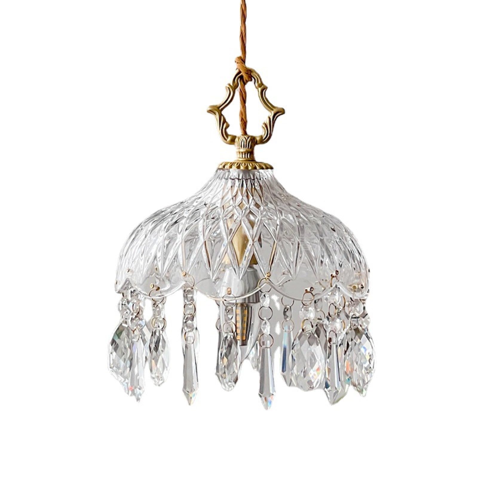 HYJAUSXB glass pendant light Edison Ceiling Pendant Light Fixture Decorative E27 Hanging Lighting with Brass Lamp Holder Glass Shade Loft Living Room Kitchen Chandelier Industrial Vintage Modern