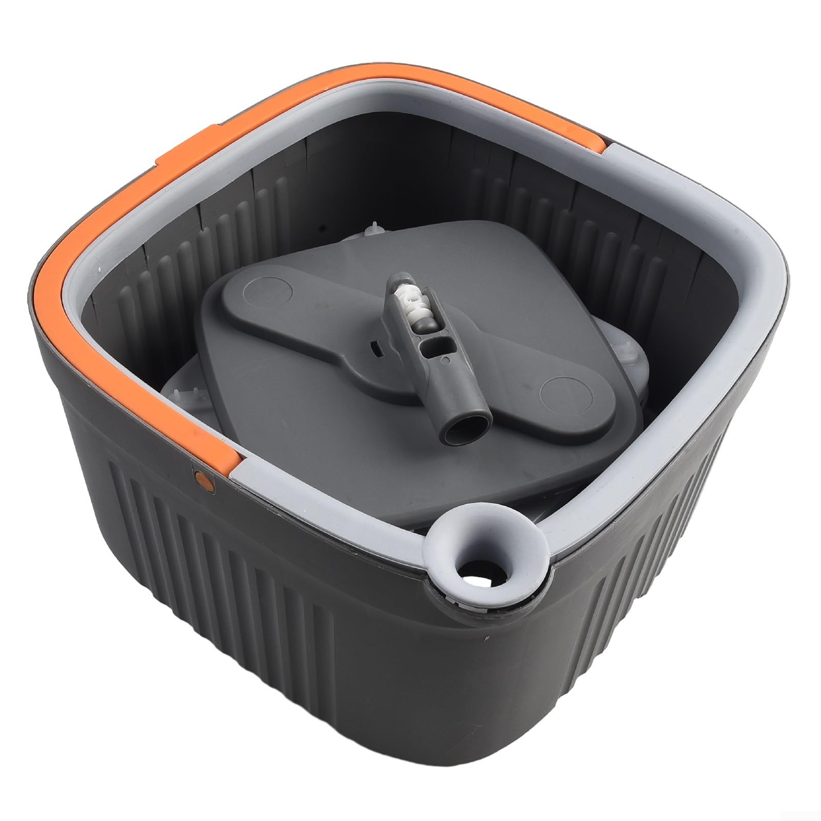 Genérico Fregona Giratoria, Autolimpiante Y con Escurrido Automático, Rotación De 360°, Mango Telescópico Ajustable, Apta para La Limpieza De Suelos De Madera Y Mármol