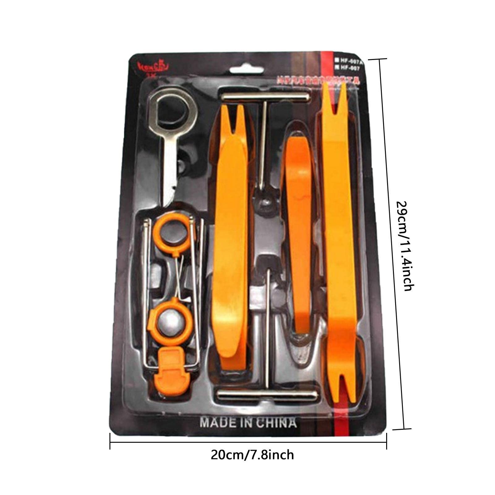 Deur Trim Removal Tang - 3 Stks Klinknagels Clips Tang Bevestigingsmiddel Remover Puller Pry Bar Tool Kit met Brede Neus Geïsoleerde Handvat