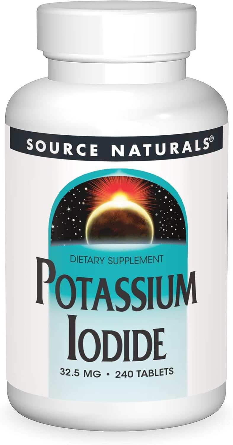 Source Naturals Potassium Iodide 32.5mg, 240 Tablets