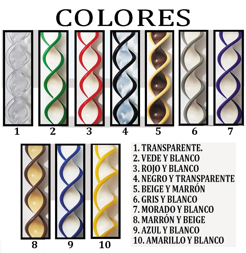 Cortinas - Tenda in corda per esterni, in plastica PVC e barra in alluminio, 96 strisce, ideale per terrazze e verande, anti-mosche, marrone-beige, 210 x 120 cm