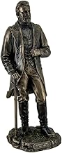 Veronese Design 11 Inch Tall Ulysses S. Grant 18th US President Standing in Uniform with Sword Statue Cold Cast Resin Antique Bronze Finish Sculpture
