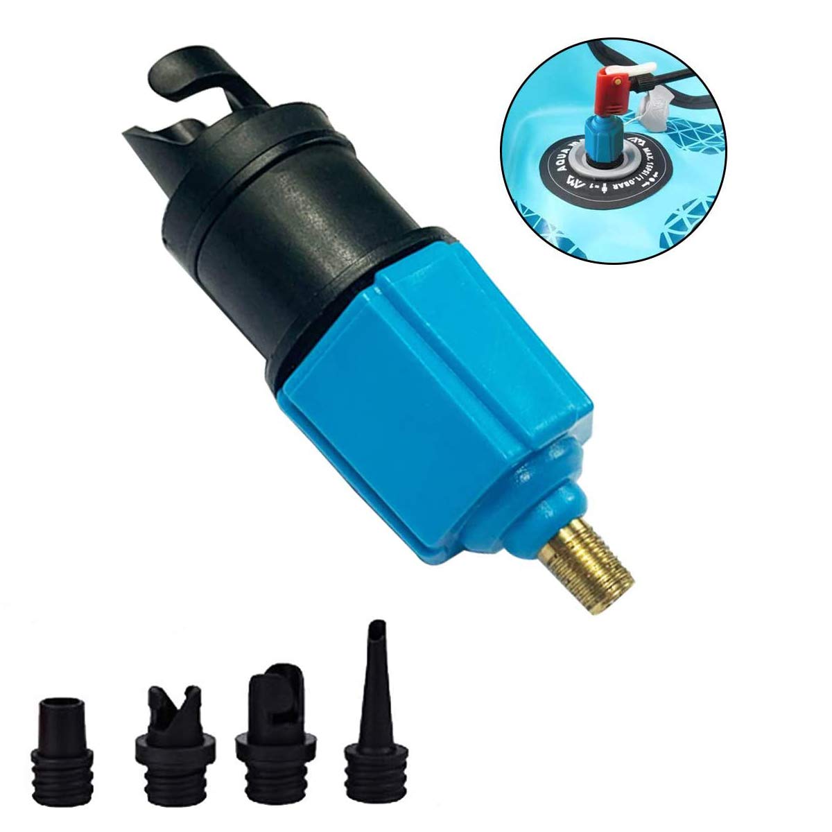 Buy JAOK SUP Pump Adaptor, Compressor Air Valve Converter,Standard Conventional Air Pump Adapter