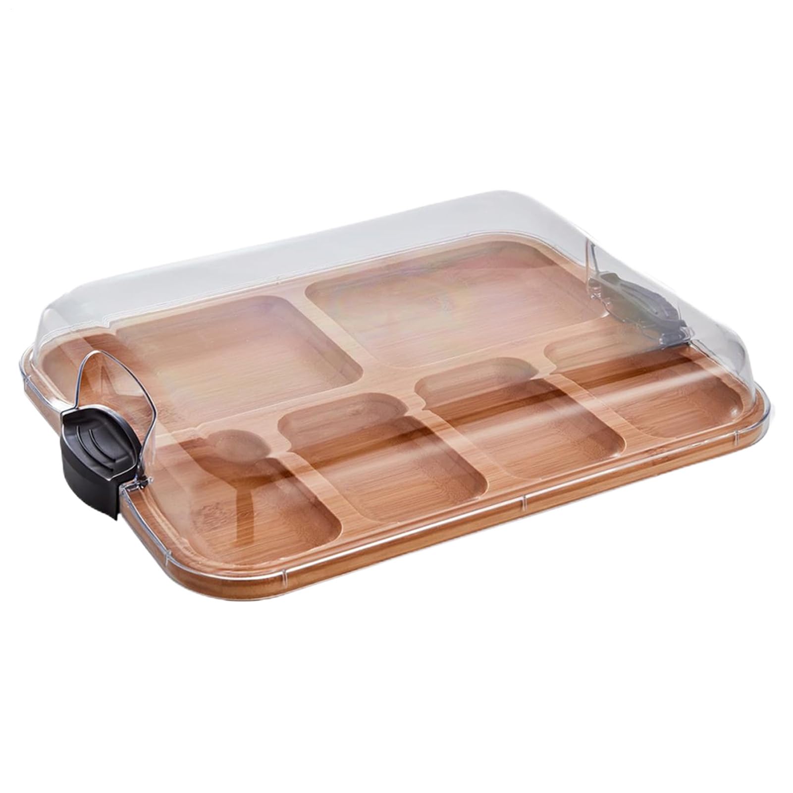 Tabla de charcutería cubierta de madera, bandeja de embutidos elegante 15x11 pulgadas, sartén versátil para queso