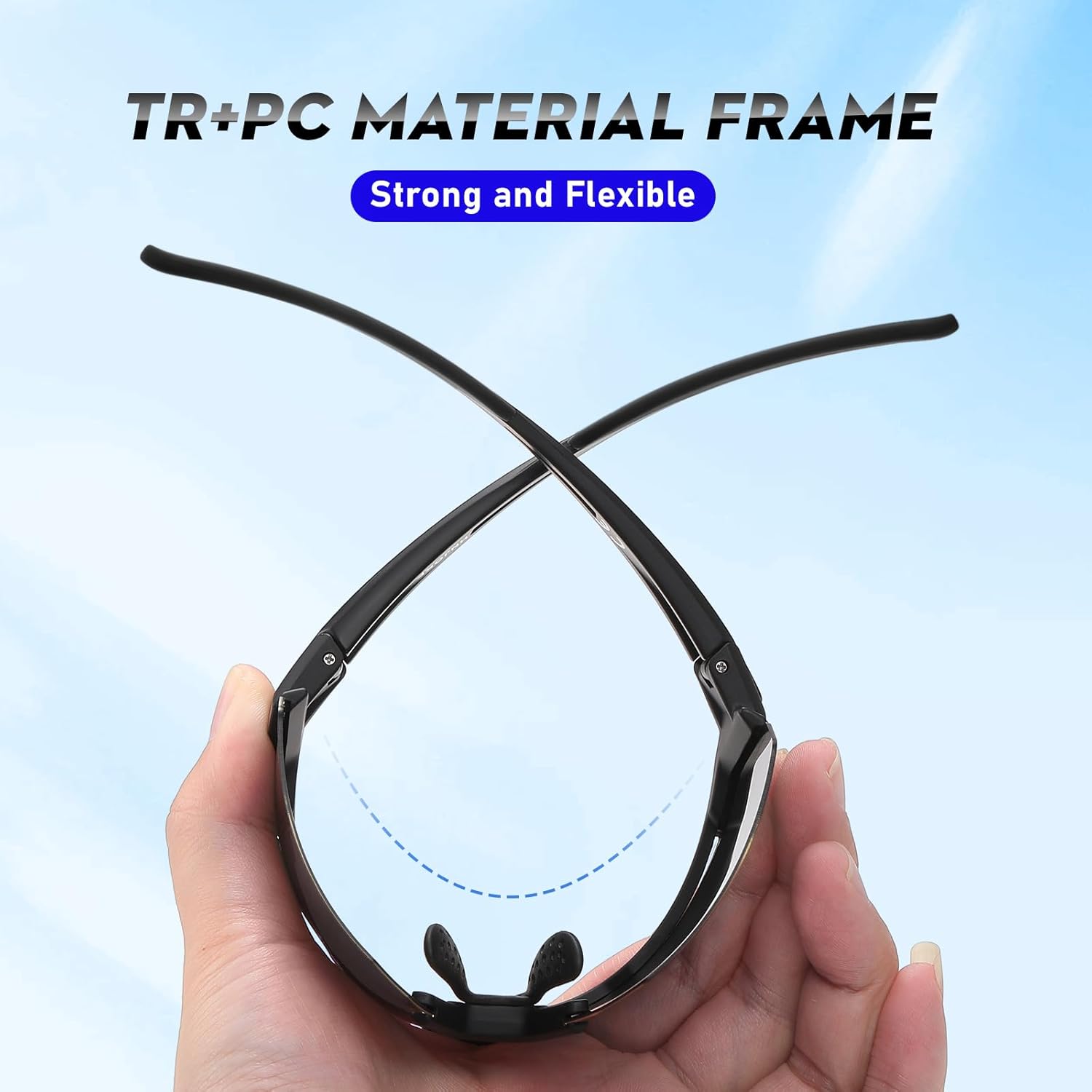 Sports Polarized Sunglasses, UV 400 Protection Sun Glasses Women, Mens Glasses for Cycling Biking Running - Image 4