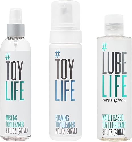 Toy Life O-Town + Hose Down Pack, limpiador de juguetes espumoso, 7 onzas líquidas, limpiador de juguetes nebulizante, 8 onzas líquidas, lubricante
