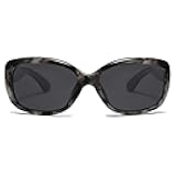 Vintage Square Sunglasses for Women Polarized UV Protection Havana Frame SJ2111