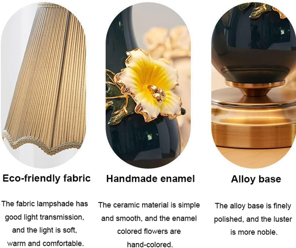 Modern Creativity Table Lamp European Style Table Lamp Ceramic Table Lamp for Living Room Bedroom Nightstand Office Family 19.7" Contemporary Bedside Lamp/a image 3