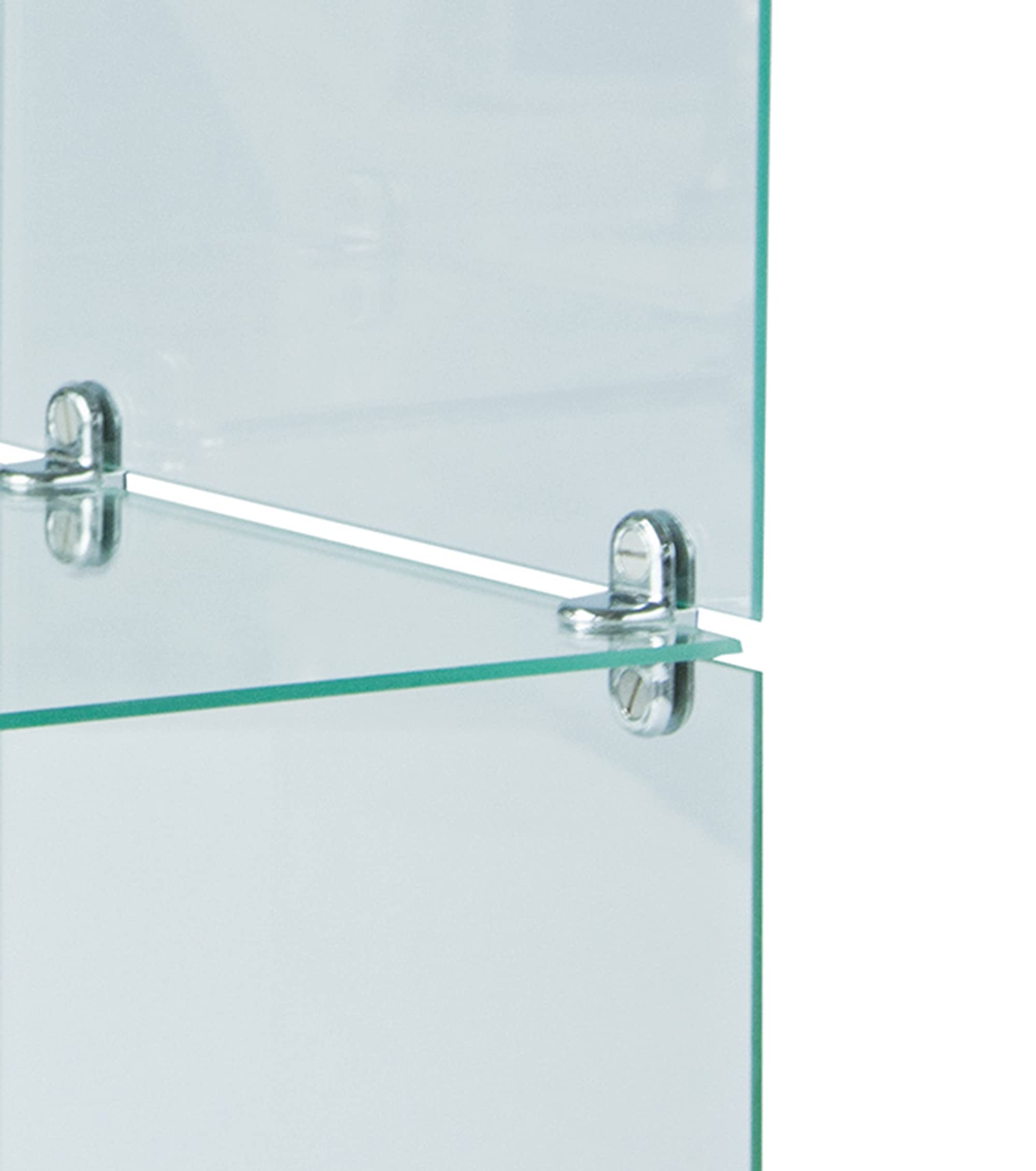Glassteckvitrine „Großes Set“ 3 Elemente | Glasregal Vitrine 28 Fächer á 30x30cm o. 40x40cm Verkaufsvitrine Ausstellungsvitrine Messevitrine Verkaufsregal Fächervitrine Schaufenstervitrine 30x30cm