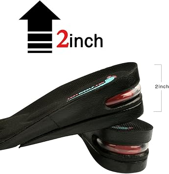 Height Increase Shoe Insoles with Air Cushion (2 Layers (2 UP) (Women's 5.5-9.5))