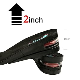 Height Increase Shoe Insoles with Air Cushion (2 Layers (2 UP) (Women\'s 5.5-9.5))