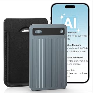 AI Voice Recorder - Smart Digital Voice Recorder with Noise Reduction, Voice-to-Text Transcription, 64GB Storage, One-Click Recording, USB-C Rechargeable - Ideal for Meetings & Lectures by GotoPhrixus