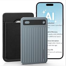 AI Voice Recorder - Smart Digital Voice Recorder with Noise Reduction, Voice-to-Text Transcription, 64GB Storage, One-Click Recording, USB-C Rechargeable - Ideal for Meetings & Lectures by GotoPhrixus
