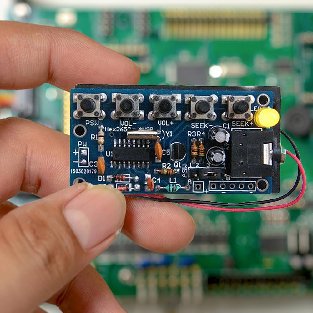 JDXFENG Modulo ricevitore radio FM stereo wireless PCB Kit ricevitore radio fai da te Kit radio FM wireless 76 MHz-108 MHz