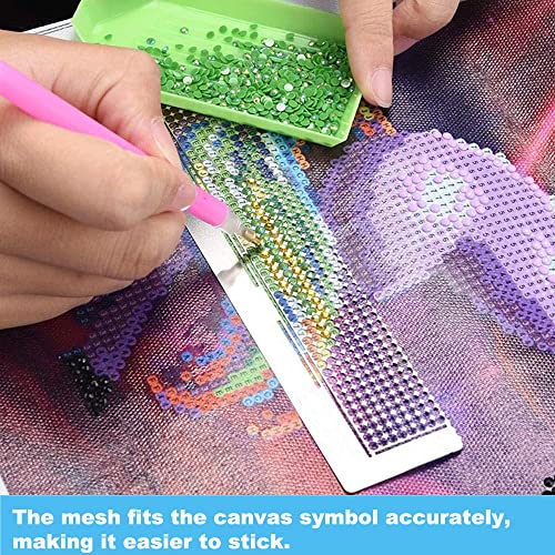 Regla de pintura de diamante para crear manualidades en casa con precisión 5D 4