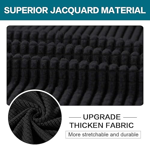 Miniatura 3 de Fundas de sofá de 4 piezas para sofá de 3 cojines, funda de sofá suave para perros, fundas de sofá lavables con 3 fundas de cojín individuales,