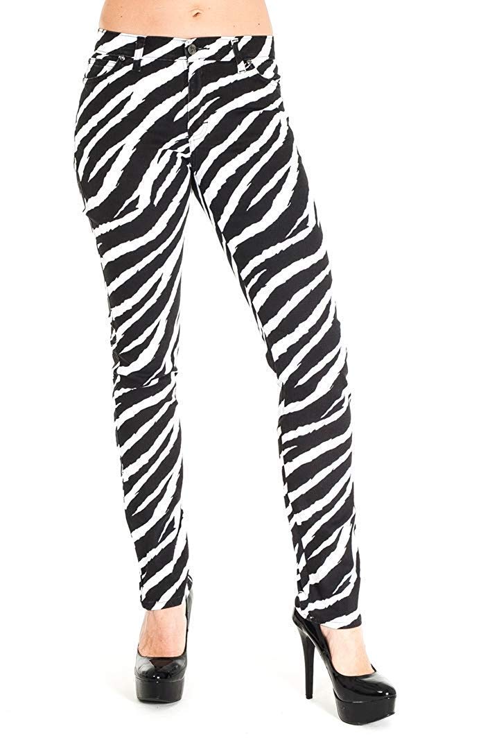 Jist Men's Zebra Drainpipe Jeans