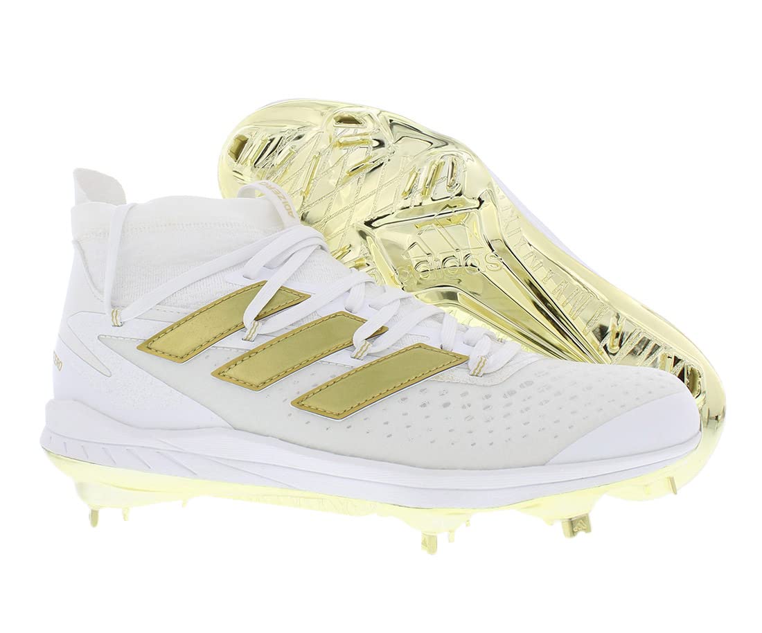 Adidas Adizero Afterburner 8 Nwv Mens Shoes Size 8.5, Color: White/Gold