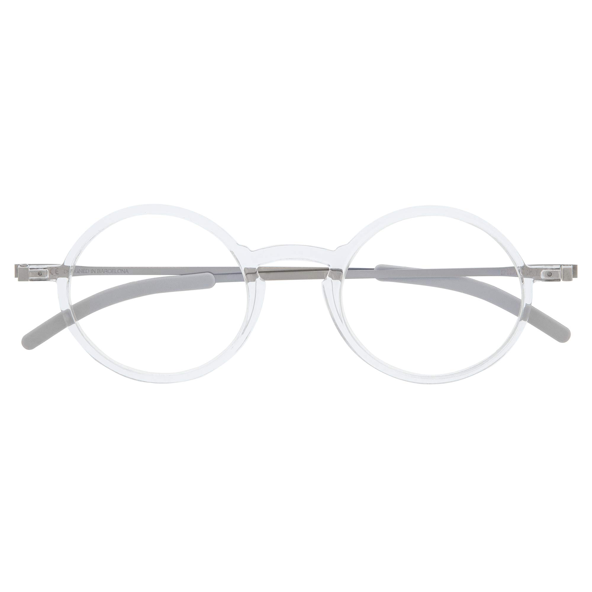 DIDINSKY Gafas de Lectura Graduadas Ultra Delgadas para Hombre y Mujer. Gafas de Presbicia muy Ligeras con Lentes con Protección Luz Azul. 6 Colores y 5 Graduaciones - MACBA ROUND
