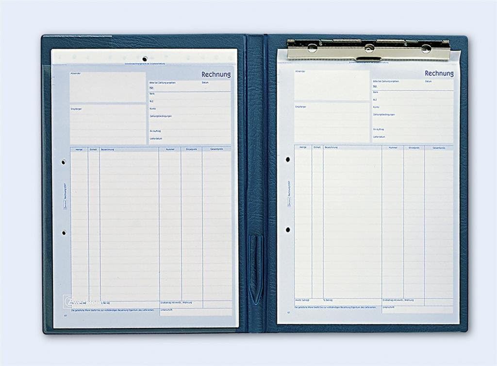 Avery Zweckform A4 Clipboard Folder for Snap-Apart Forms PVC Film Blue