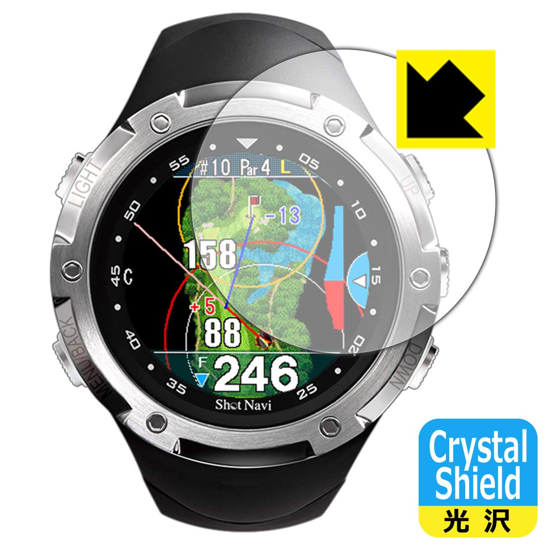 Amazon.co.jp: PDA工房 Shot Navi W1 Evolve Crystal Shield 保護