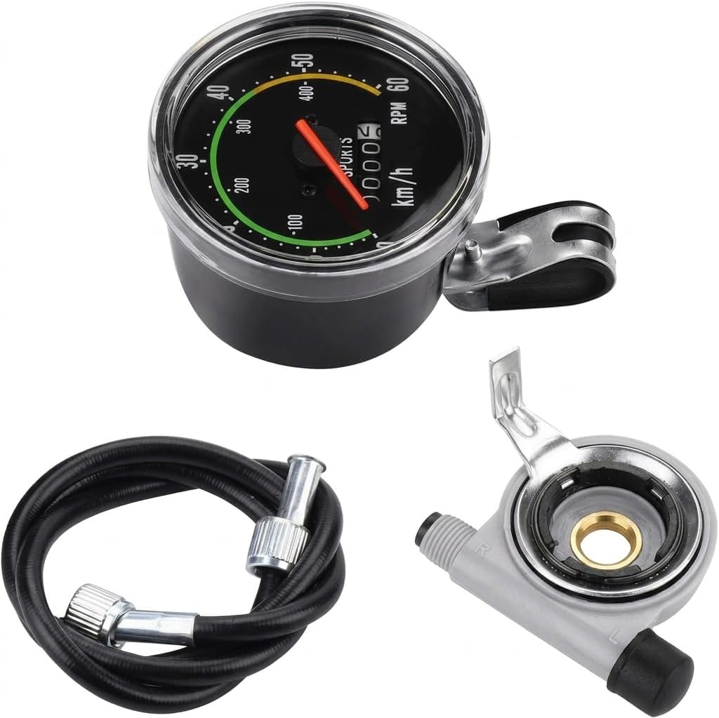 Bike Speedometer Aluminum Alloy Mechanical Analog Stopwatch