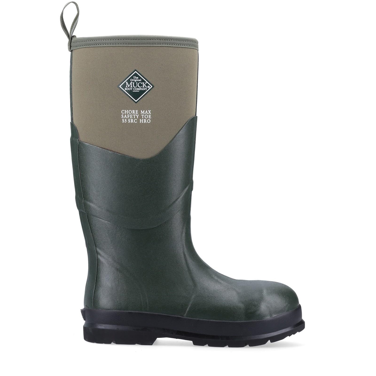 Muck Boots Unisex Green Chore Max S5 Rubber Moss Wellington Boots Uk Size 7